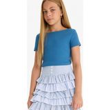 Frefly Store Defacto Fitted Kayık Yaka Ribana Kısa Kollu Tişört Kız Çocuk F7003A825AU - 0 - 1 Ay - 0 - Kahverengi