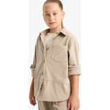 Frefly Store Defacto Uzun Kollu Gömlek Kız Çocuk F3842A825WN - 0 - 1 Yaş - 0-Gri