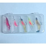 Frefly Store Delitay Balıkçılık Captain 3062 Silikon Karides 5.5cm Suni Yem 5'li Kutu Renk:mix - 001-Renkli