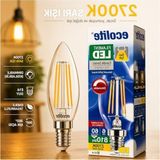 Frefly Store Dim Edilebilir 6W E14 Filament LED Mum Ampul, Vintage Tasarım - Amber