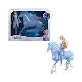 Frefly Store Disney Karlar Ülkesi Elsa ve Güzel Atı Nokk Disney Karlar Ülkesi Oyuncakları, Elsa Bebek ve Su Nokk'u Figürü HLW58