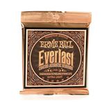 Frefly Store Ernie Ball Everlast Ekstra Hafif Kaplamalı Fosfor Bronz Akustik Gitar Telleri, Ölçü 10-50 - 3 Renk Sunburst