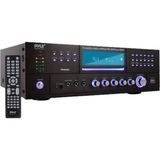 Frefly Store Ev Sineması Bluetooth Amplifikatör Alıcısı - 4 Kanal 3000 Watt Stereo Hoparlör Ev Ses Amplifikatörü Alıcısı Radyo, Usb, 2 Mikrofon W/echo, CD DVD Oynatıcı, Lcd, Raf Montajlı - Pyle PD3000BT.5