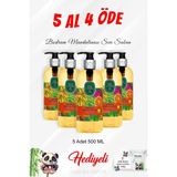 Frefly Store Eyüp Sabri Tuncer Bodrum Mandalinası Zeytinyağlı Sıvı Sabun 500 ml 5 Al 4 Öde ve Rosie Pamuk - 10 Adet