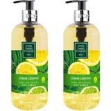 Frefly Store Eyüp Sabri Tuncer Doğal Zeytinyağlı Sıvı Sabun Çeşme Limonu 500 ml x 2 Adet - 10 Adet