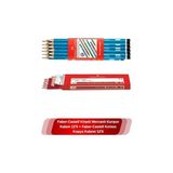 Frefly Store Faber Castell Köşeli Mercanlı Kurşun Kalem 12'li + Faber-Castell Kırmızı Kopya Kalemi 12'li - 0