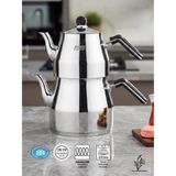 Frefly Store Fms Mega Maxi Boy Çelik Çaydanlık Siyah 4074