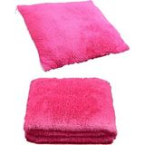 Frefly Store Fuşya Renkli 2'li Set Battaniye ve Kedi Uyku Yastığı - 001-Renkli - 10 x 10 cm