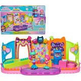 Frefly Store Gabby's Dollhouse, Parti Odası Oyun Seti, Gabby ve Marty Figürlü Kaykay Parkı Çatı Katı Odası, Mobilya ve Aksesuarlar, 3 Yaş ve Üzeri - Ahşap
