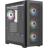 Frefly Store Gameforce Bigmesh Atx Bilgisayar Kasası, 4X120MM Rgb Fan, Siyah, Temperli Cam Panel, Oyuncu Pc Kasası - 130 W