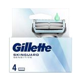 Frefly Store Gillette Skinguard Sensitive Yedek Tıraş Bıçağı 4 Adet - 000-Siyah