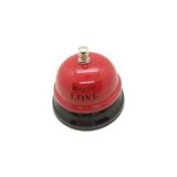 Frefly Store Giralstore Masaüstü Dekoratif Resepsiyon Zili Görevli Çağırma Zili Çan(Ring For Love) Kırmızı Çan