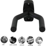 Frefly Store Gitar ve Ukulele Için Duvar Askı Standı - Vida ve Dübel Dahil - 10 x 10 cm - 0002R72