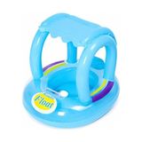 Frefly Store Gölgelikli Çocuk Bebek Şamandırası, Güneşlikli Şişme Yüzme Simidi, 0-4 Yaş 25 kg Taşıma Kapasiteli, Bacak Yerli Güneşten Koruyucu Sevimli Floatör, Havuz Deniz Için Bebek Şamandırası
