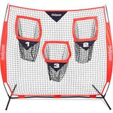 Frefly Store Gosports Futbol Antrenman Hedefi Ağı, Qb Atış Hassasiyetini Artırın, Katlanabilir Yay Çerçevesi ve Taşınabilir Taşıma Çantası Dahil, Bedeninizi Seçin - Beyaz
