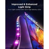Frefly Store Govee 3s Pro Tr Arkası LED Şerit Ambiyans Aydınlatma, Tv Renk Senkronizasyonu 55-65 Inç Tv'ler ile Uyumludur - 1 x 100 cm - 00 Beyaz