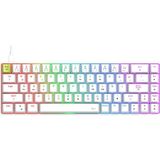Frefly Store Gravion Raxor 68 Tuş Rgb Manyetik Switch Mekanik Gaming Oyuncu Klavyesi Hot Swap Rapid Trigger Beyaz Type-C To USB Kablolu Kompakt Tasarım Anti-Ghosting Dayanıklı Tuşlar