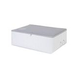 Frefly Store Gri Çizgili Büyük Boy Baza Altı Hurç, 62 x 46 x 22 cm ile Düzenli Depolama