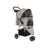 Frefly Store Gri Evcil Hayvan Arabası 81 x 45.5 x 101 Cm, Max 15 kg Taşıma Kapasitesi