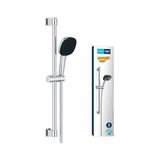 Frefly Store Grohe Vitalio Comfort 110 Sürgülü Duş Seti, 110MM Kare 2 Akışlı El Duşu, 600MM Sürgülü Ray, 1750MM Duş Hortumu, Duş Başlığı Seti, Krom, 26928001