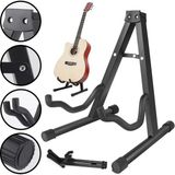 Frefly Store GS01 Üst Kalite A Tipi Katlanabilir Klasik Akustik Elektro ve Bas Gitar Standı Ayaklığı Sehpası - 10 x 10 cm - 0002R72