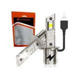 Frefly Store H1 LED Far AMPULÜ%500 Fazla Işık, Mini Soğutma Fanlı, Yüksek Performanslı Araç Aydınlatma Sistemi, Gümüş