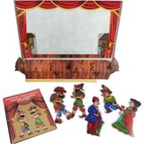 Frefly Store Hacivat ve Karagöz Gölge Oyun Perdesi ve Kuklaları - Acı Kahverengi