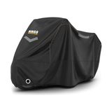 Frefly Store Haegs Motosiklet Brandası, Motor Kılıfı, Örtüsü Dış Mekan Motosiklet Örtüsü Su Geçirmez, Rüzgar, Toz Geçirmez, Motor Garaj Brandası, Kışa Dayanıklı (XXL:265X105X125 Cm) - Siyah - Kırmızı