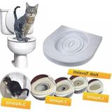 Frefly Store Hijyenik Kedi Tuvalet Eğitim Seti - Klozet Alıştırma Kapağı ve Kum Kabı