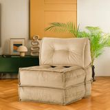 Frefly Store Homedius Mocca Tek Kişilik Katlanır Yatak Uzanma Koltuğu Bej Tek - 701 - Siyah
