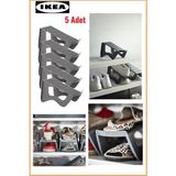 Frefly Store Ikea Murvel Dolap Içi Ayakkabı Düzenleyici Rampa, Gri, 5 Adet, Plastik - 0 - 1 Yaş - 0 Siyah
