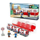 Frefly Store Ikonik Londra Metro Treni Oyuncak, Ses ve Işık Özellikleri ile Eğlenceli - 0 Siyah - 1 - 1,5 Yaş
