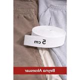 Frefly Store Imrenaksesuar Bel Paça ve Don Lastiği Yassı Geniş Lastik 4cm,5cm,6cm,7 Cm,8cm,9cm 1 Paket 5 Metre (Beyaz, 5cm)