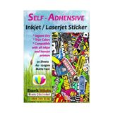 Frefly Store Inkjet ve Laser Uyumlu Sticker Güçlü Yapışkanlı A4 Etiket Kağıdı Mat Yüzeyli 120GSM (50 Yaprak)