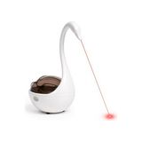 Frefly Store Interaktif Kedi Oyuncağı Lazerli Dispenseri Beyaz – Otomatik Hareketli Kedi Oyunu, Lazer Pointer Kedi Oyuncağı, Denge Oyuncak, Ödül Ları Için (Piller Dahil)