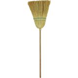 Frefly Store Işyeri Dükkan Depo Ot Ayak Süpürgesi Edirne 800-1000 gr + Gürgen Saplı - 11 m - 000-Siyah