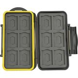 Frefly Store Jjc Çoklu Memory Card Case MC-SDMSD24 Hafıza Kartı Koruma Kutusu 12 Adet Sdhc ve 12 Adet Microsd Kart Için – Son Derece Su Geçirmez ve Darbeye Dayanıklı Kutu Kasa Kasa Çanta Kılıf Saklama Kutusu - 0-Siyah