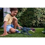 Frefly Store Jurassic World Dinozor Figürü, Kükreme Sesleri ile Eğlenceli Oyun - (DipCamo)Charcoal-White