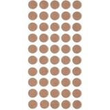 Frefly Store Kahverengi 50 Adet Yapışkanlı Sandalye, Masa, Koltuk Altı Parke Koruma Keçesi, Yuvarlak, 1,8 cm - Ahşap - Bej - Siyah