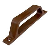 Frefly Store Kahverengi Plastik D Kol Kulp, Pvc ve Alüminyum Sineklik Tutamağı, 12 cm Uzunluk