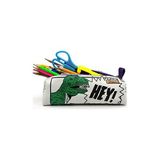 Frefly Store Kalem Kutusu Dinazor Karikatür Dinozor Üçgen Kalemkutu Jumbo Vegan Deri Kalemlik - 41 Delft Blue