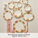 Frefly Store Karaca Elegance Bone Montebello 60 Parça 8 Kişilik Yemek Takımı