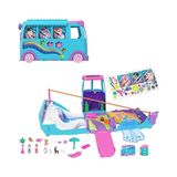 Frefly Store ™ Karavan Macerası™ Karavan Macerası Oyun Seti, Mikro Bebekler, Dönüştürülebilir Karavan, Evcil Hayvanlar ve Oyuncak Araba JCC22