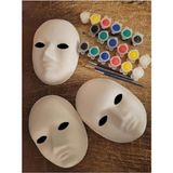 Frefly Store Karton Maske ve Boyama Seti - 3'lü Eğlenceli Aktivite - 41 Delft Blue