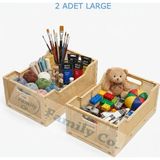 Frefly Store Katlanabilir Çok Amaçlı Taşıma, Masa Kasaları Saklama Kutusu, Plastik Istiflenebilir , Yatak Odası Ofis Banyo Tuvalet Malzemeleri Kozmetik Için Pastel Kasalar 2 Adet (Sarı, Large) - 001-Renkli