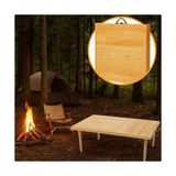 Frefly Store Katlanır Kamp, Piknik ve Bahçe Masası 50X100 cm - Ham Naturel Renk - 50 x 100 cm
