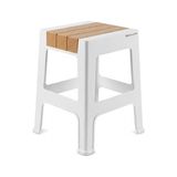 Frefly Store Kaymaz Tabanlı Ev Ofis Taburesi - 120 kg Taşıma Kapasiteli Kaymaz Banyo Taburesi - Çocuk Taburesi - 35X45X40 cm (Büyük Turuncu) - Acı Kahverengi