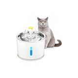 Frefly Store Kedi Köpek Su Pınarı, Çelik Başlıklı Su Sebili, Otomatik Su Sebili, Otomatik Su Şelalesi,otomatik Su Kabı, Evcil Hayvan Su Sebili