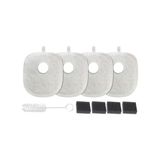 Frefly Store Kedi Su Pınarı Filtresi 4'lü Yedek Set, Uyumlu Modeller