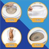 Frefly Store Kedi Tuvalet Eğitim Seti, Kedi Klozet Aparatı ile Pratik Eğitim Çözümü
